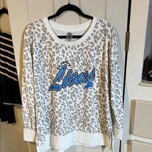 Detroit Lions Leopard Print Top